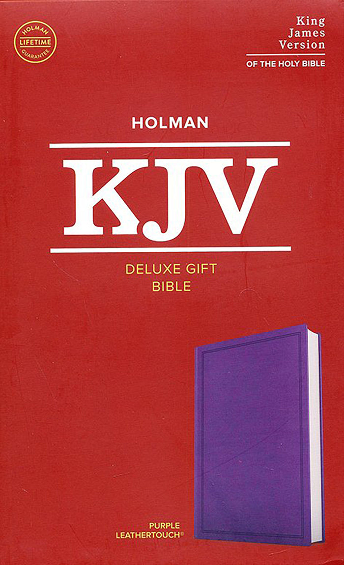 KJV Deluxe Gift Bible, Purple LeatherTouch