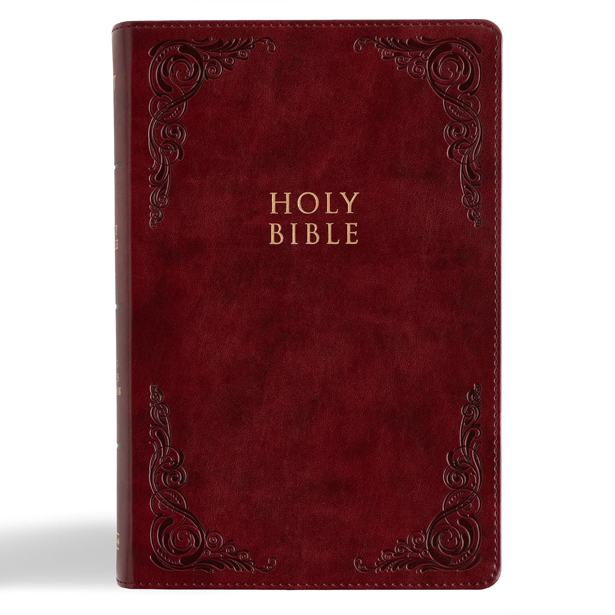 KJV Large Print Personal Size Reference Bible, Burgundy LeatherTouch