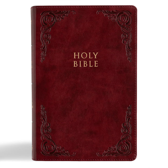 KJV Large Print Personal Size Reference Bible, Burgundy LeatherTouch
