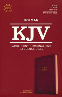 KJV Large Print Personal Size Reference Bible, Burgundy LeatherTouch