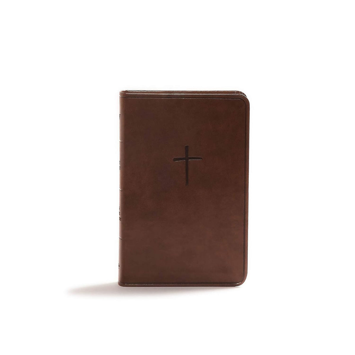 KJV Compact Bible, Value Edition, Brown Cross LeatherTouch