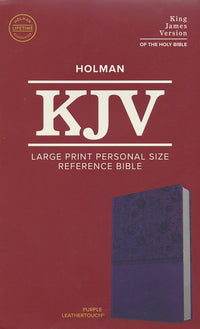 KJV Large Print Personal Size Reference Bible, Purple Leathertouch