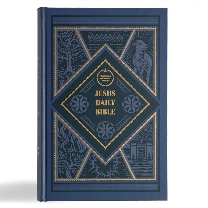 CSB Jesus Daily Bible, Hardcover (52 week Reading Plan)