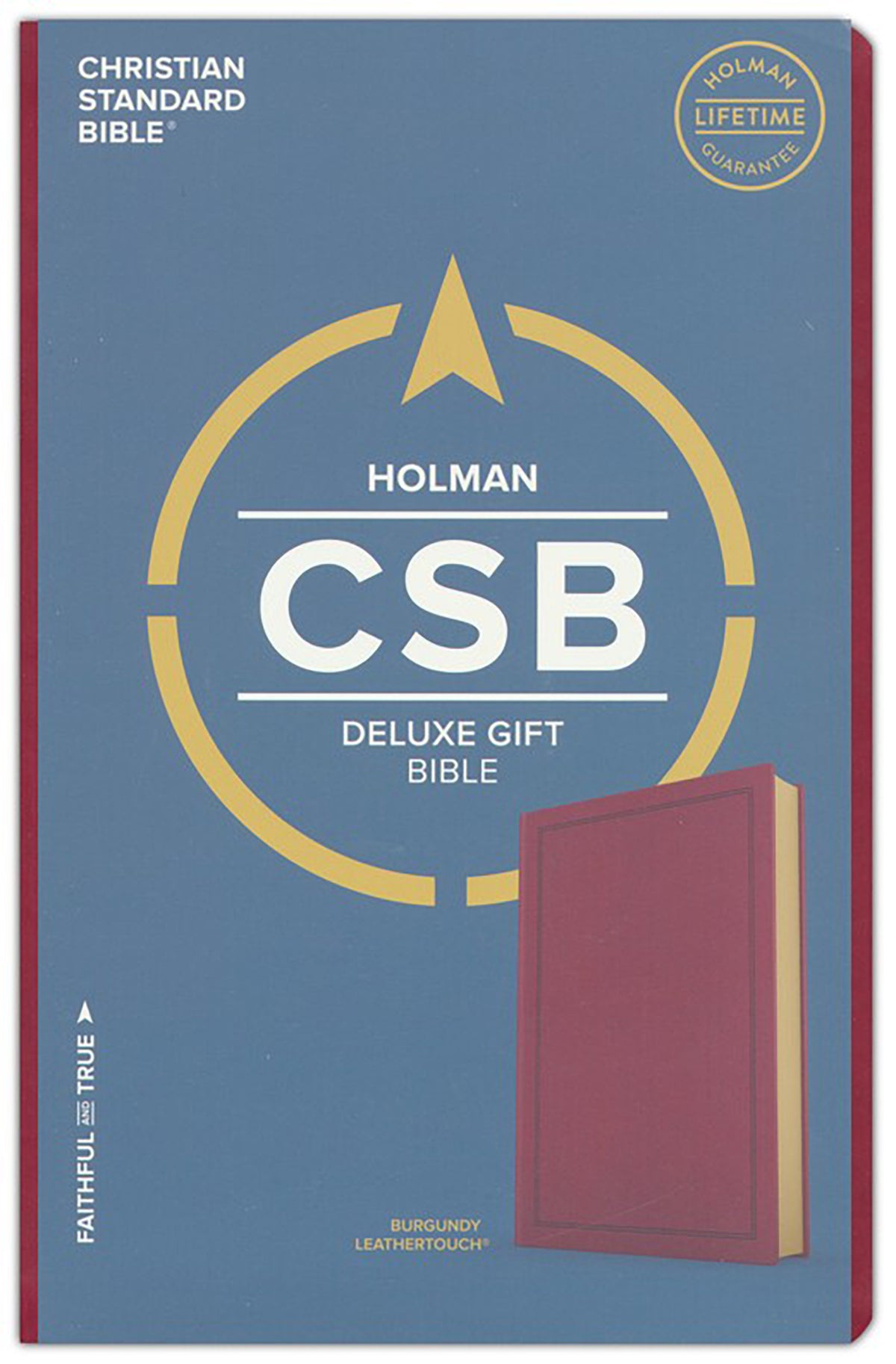 CSB Deluxe Gift Bible, Burgundy LeatherTouch