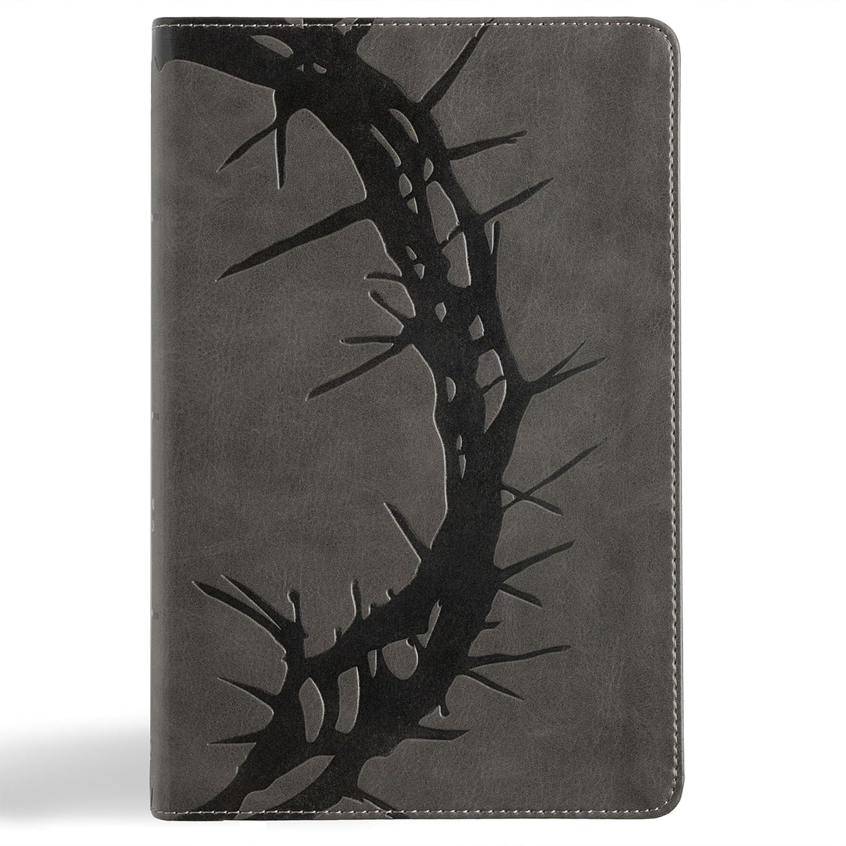 NASB Large Print Personal Size Reference Bible, Charcoal Crown of Thorns LeatherTouch