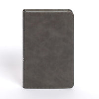 NASB Personal Size Bible, Charcoal LeatherTouch