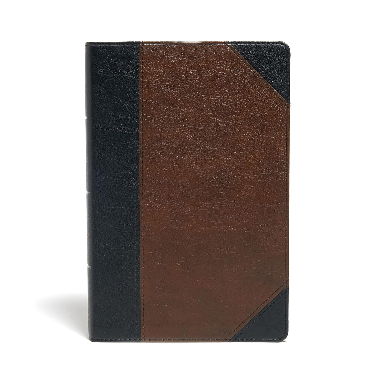 KJV Large Print Personal Size Reference Bible, Brown/Black LeatherTouch Indexed