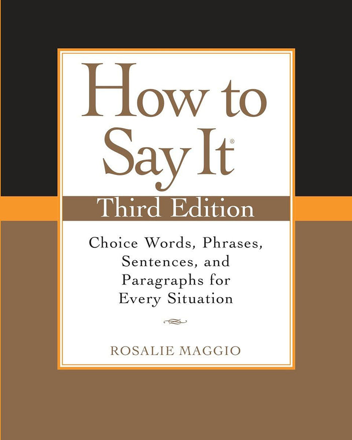 How to Say It